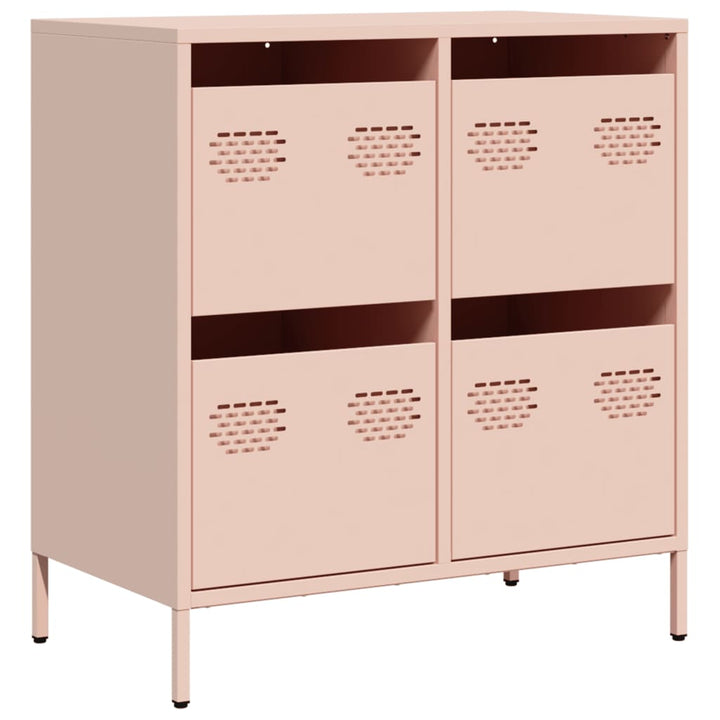 skab 68x39x73,5 cm koldvalset stål lyserød
