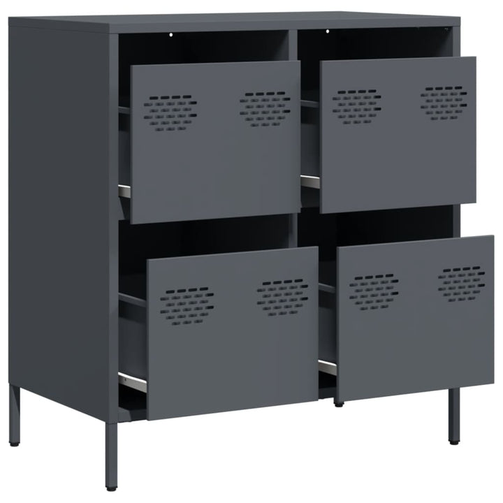 skænk 68x39x73,5 cm koldvalset stål antracitgrå