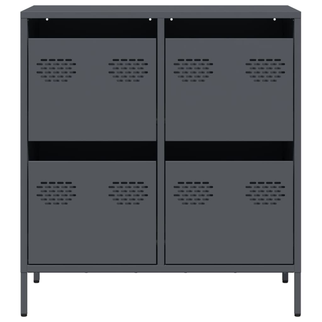 skænk 68x39x73,5 cm koldvalset stål antracitgrå