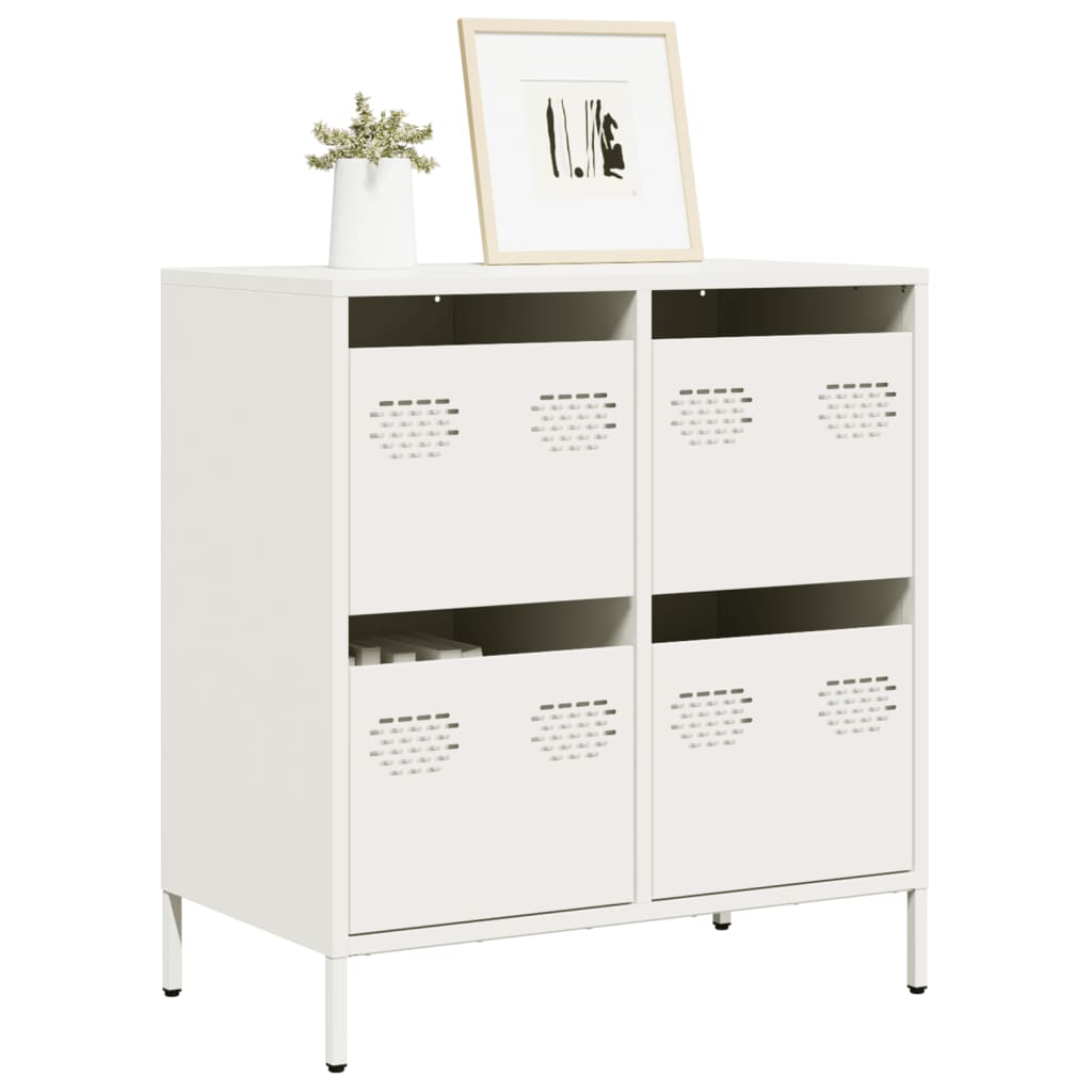 skab 68x39x73,5 cm koldvalset stål hvid
