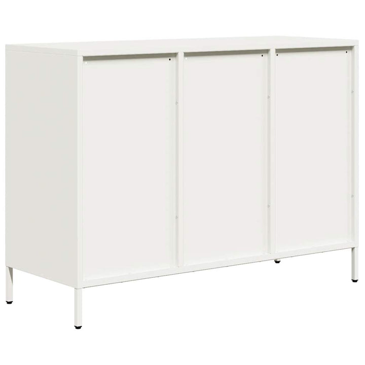 skænk 101,5x39x73,5 cm koldvalset stål hvid