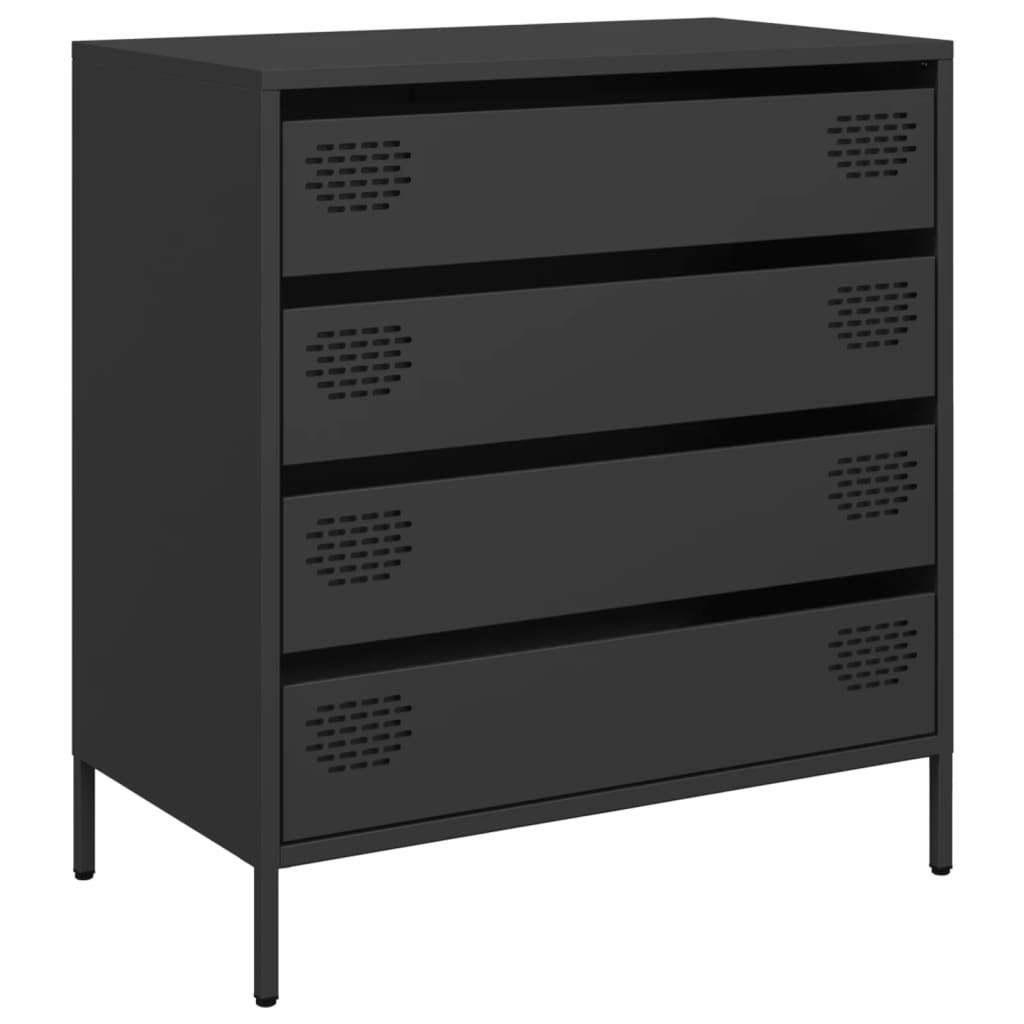 skænk 68x39x73,5 cm koldvalset stål sort
