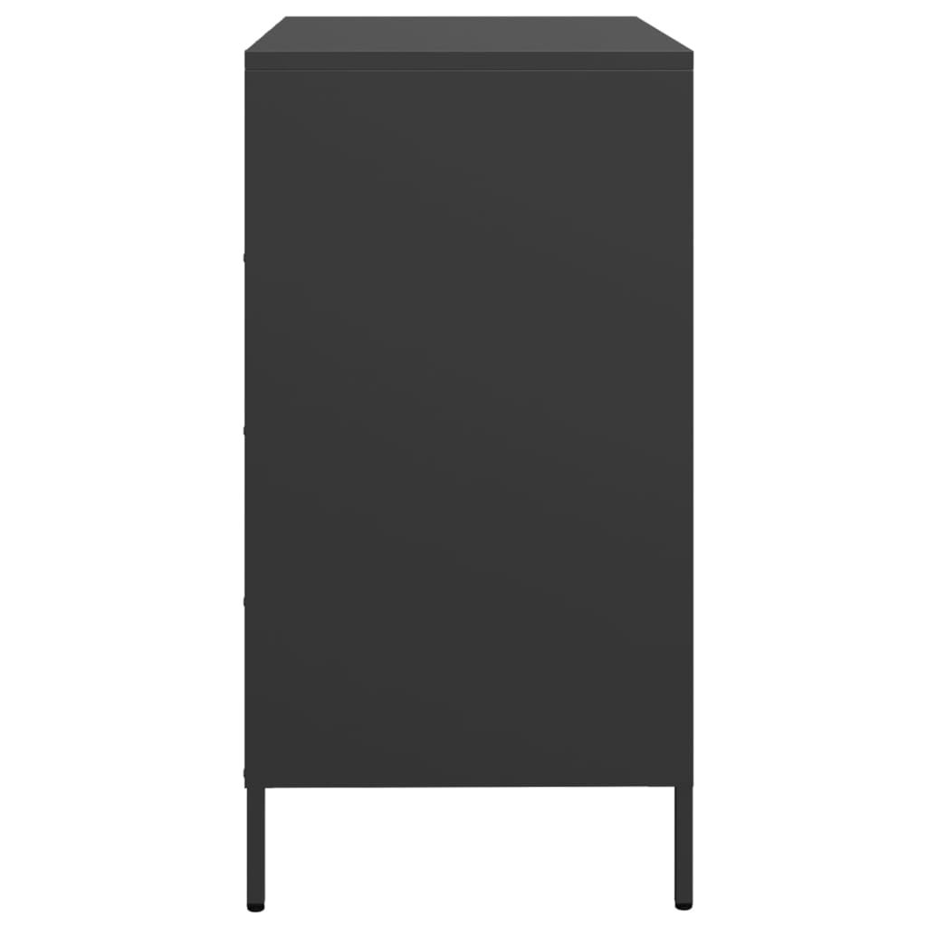 skænk 68x39x73,5 cm koldvalset stål sort