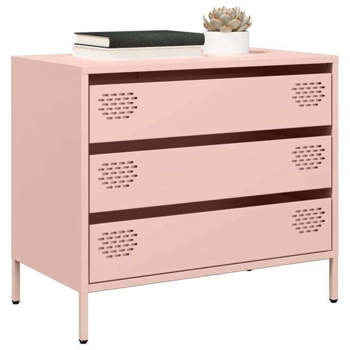 skab 68x39x58,5 cm koldvalset stål lyserød