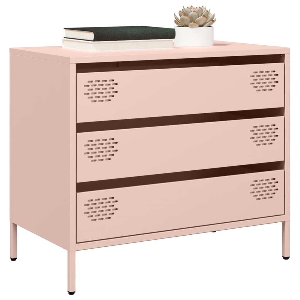 skab 68x39x58,5 cm koldvalset stål lyserød