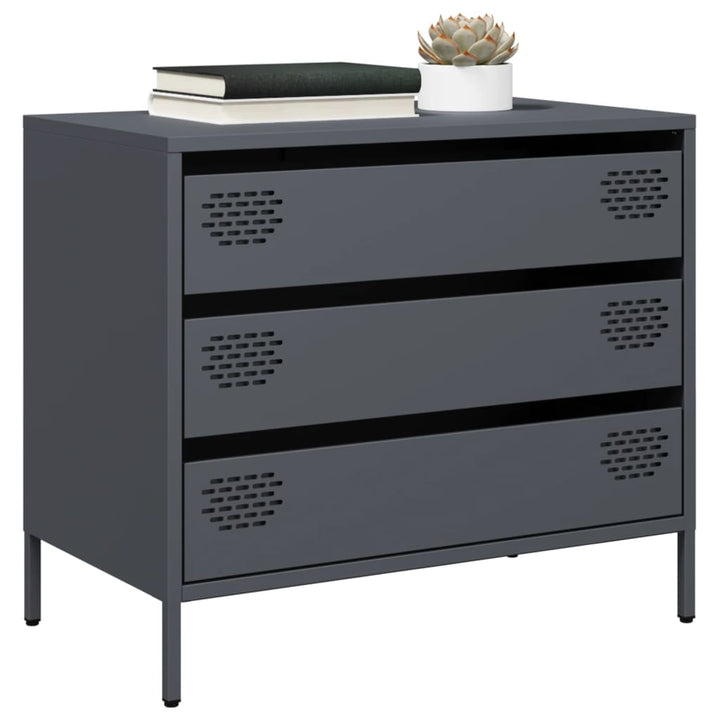 skab 68x39x58,5 cm koldvalset stål antracitgrå