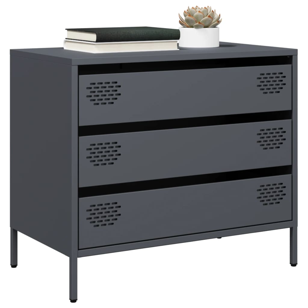 skab 68x39x58,5 cm koldvalset stål antracitgrå