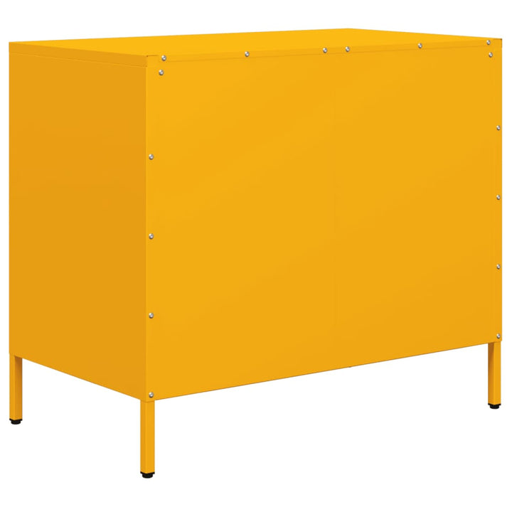 skab 68x39x58,5 cm koldvalset stål sennepsgul