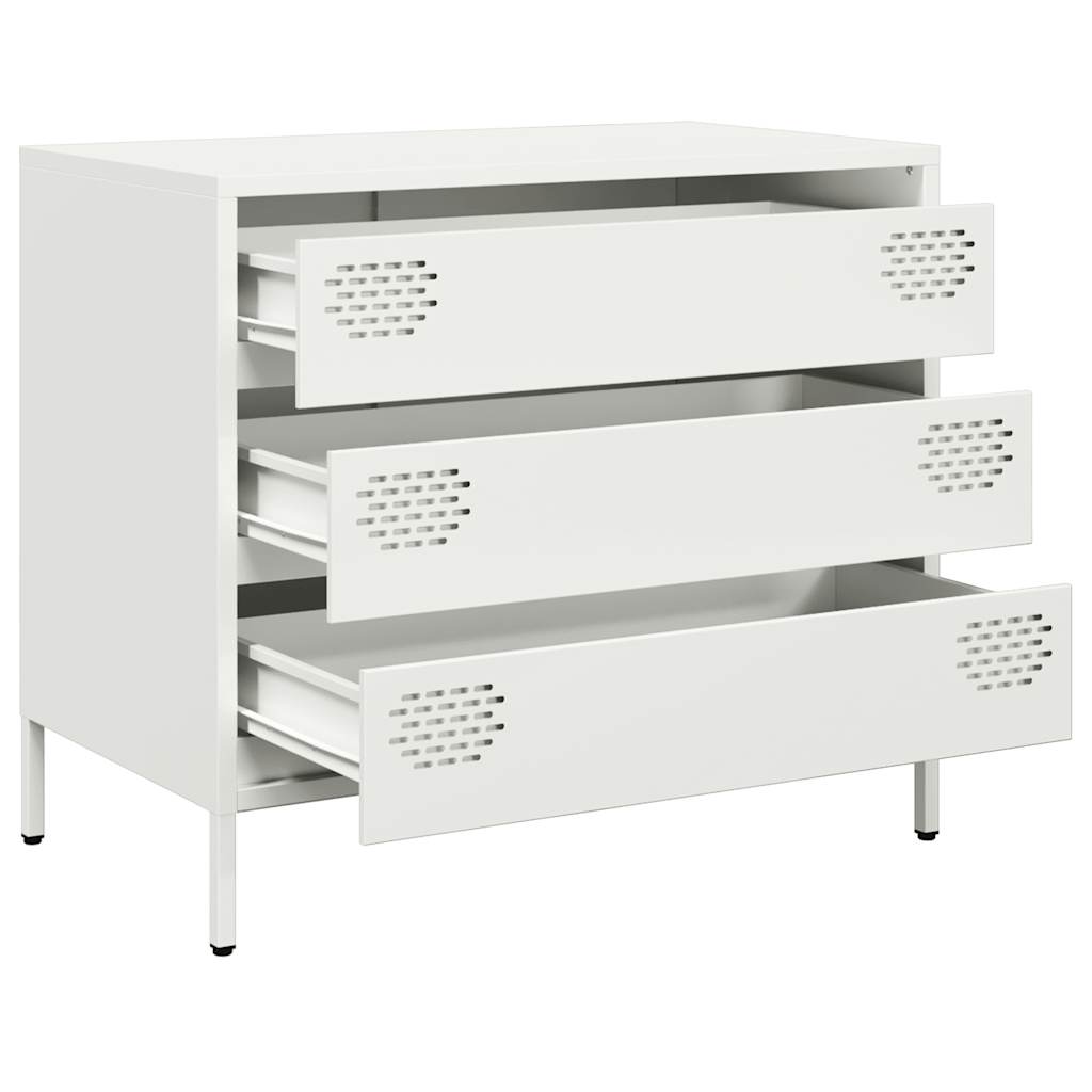 skab 68x39x58,5 cm koldvalset stål hvid