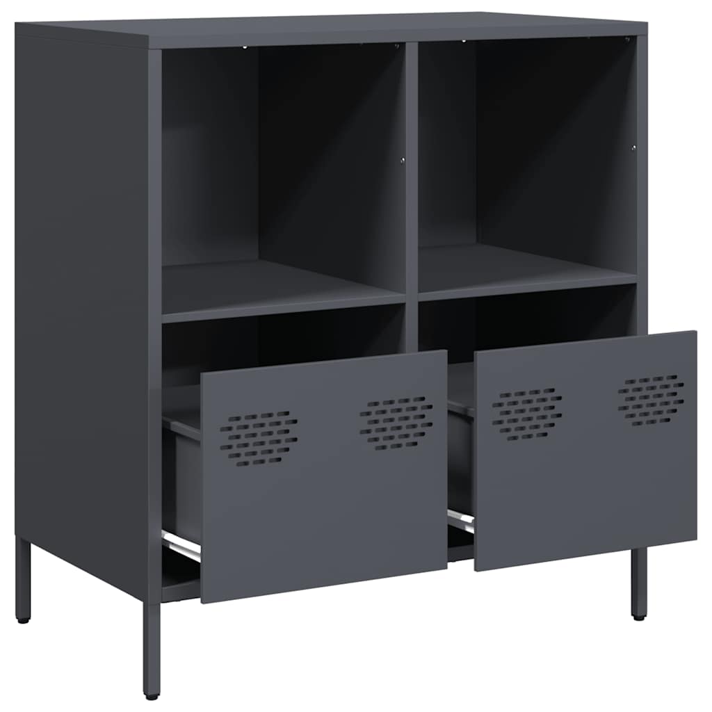 skænk 68x39x73,5 cm koldvalset stål antracitgrå