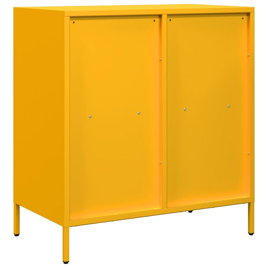 skab 68x39x73,5 cm koldvalset stål sennepsgul