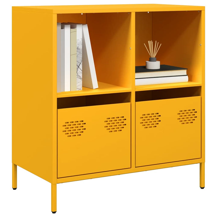 skab 68x39x73,5 cm koldvalset stål sennepsgul