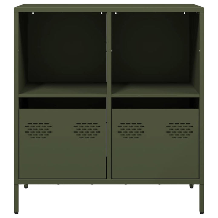 skab 68x39x73,5 cm koldvalset stål olivengrøn