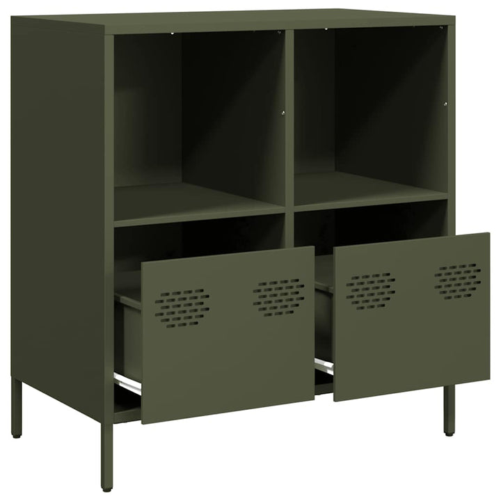 skab 68x39x73,5 cm koldvalset stål olivengrøn