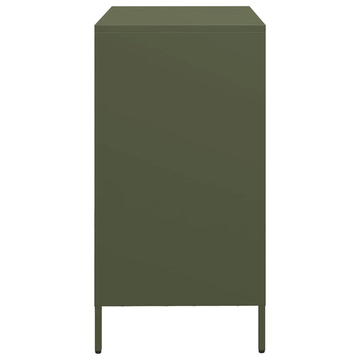 skab 68x39x73,5 cm koldvalset stål olivengrøn
