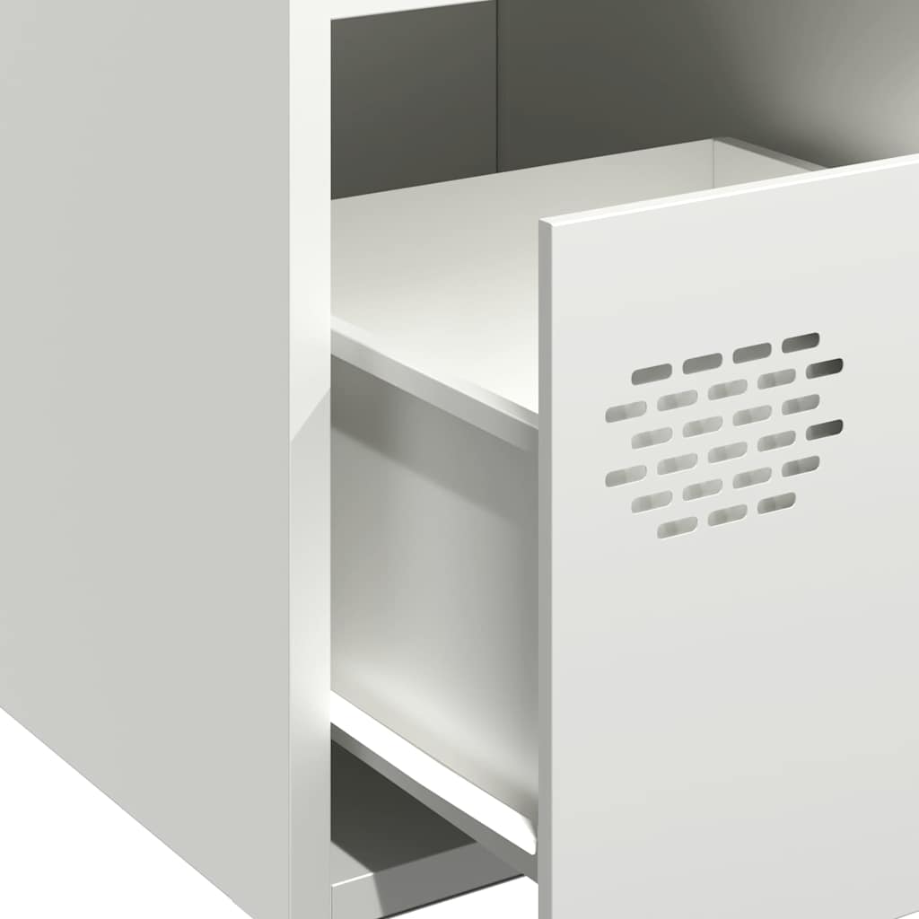 skab 68x39x73,5 cm koldvalset stål hvid