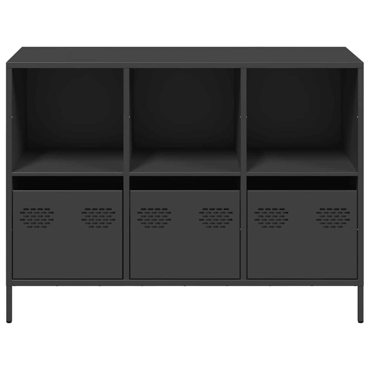 skænk 101,5x39x73,5 cm koldvalset stål sort