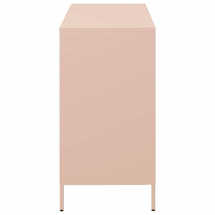 skænk 101,5x39x73,5 cm koldvalset stål lyserød