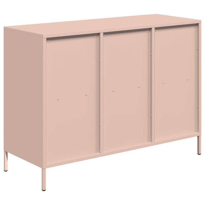 skænk 101,5x39x73,5 cm koldvalset stål lyserød