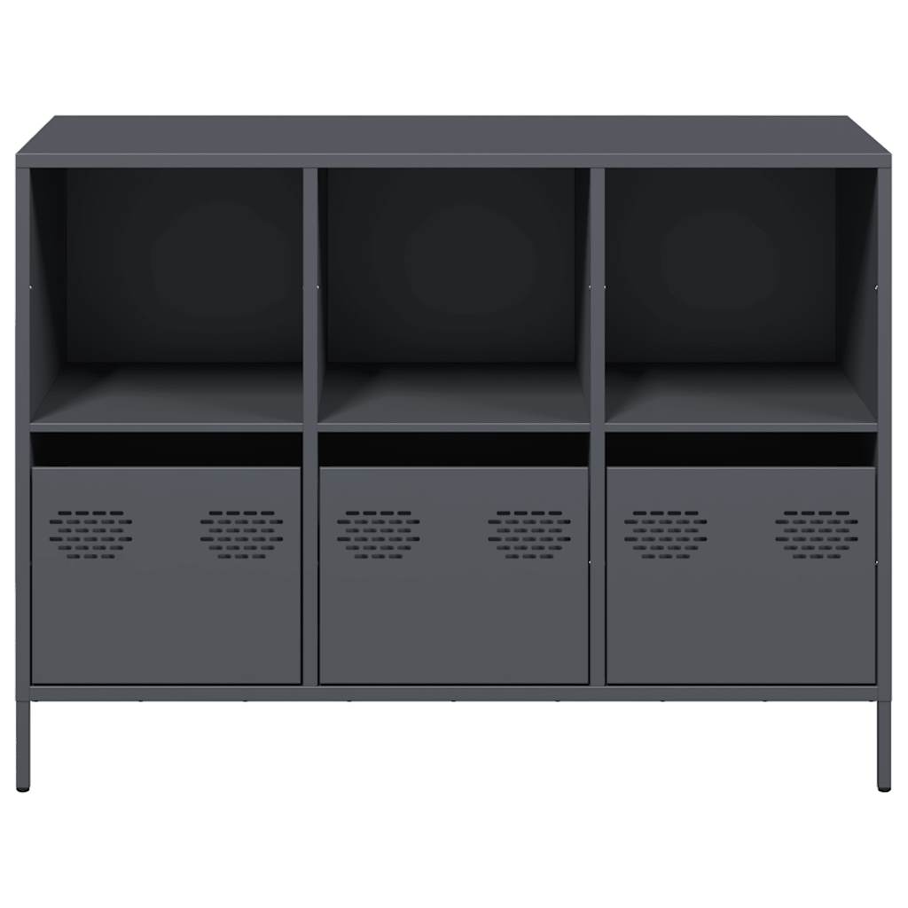 skænk 101,5x39x73,5 cm koldvalset stål antracitgrå