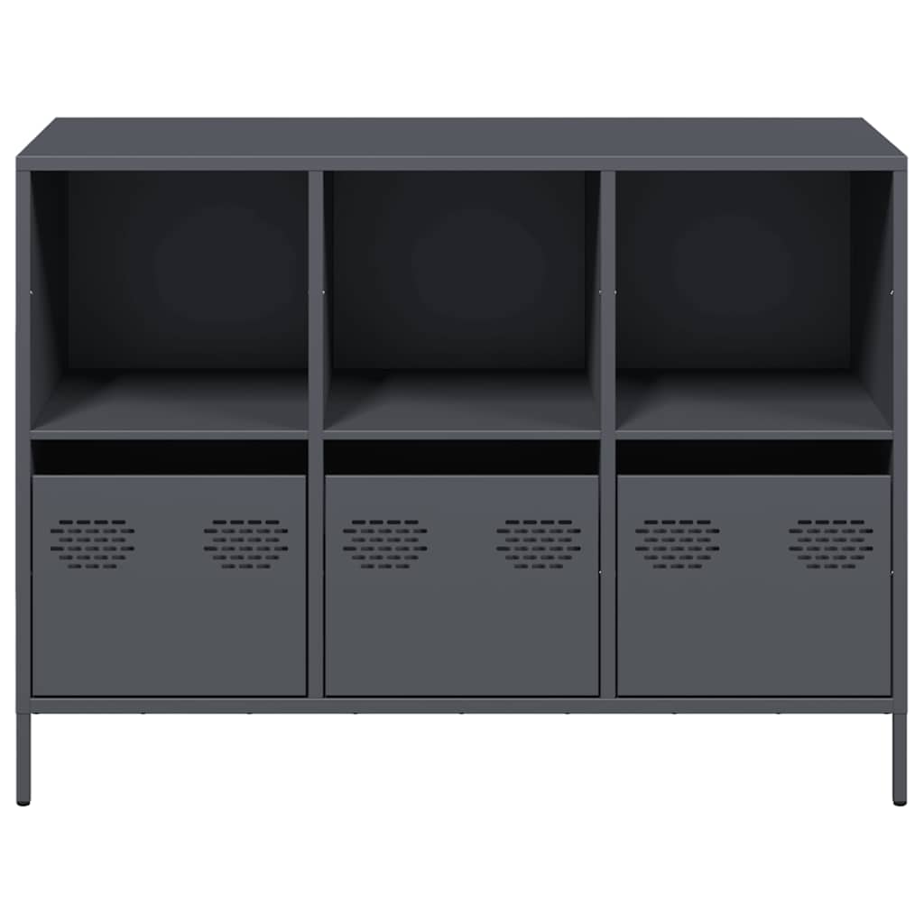 skænk 101,5x39x73,5 cm koldvalset stål antracitgrå