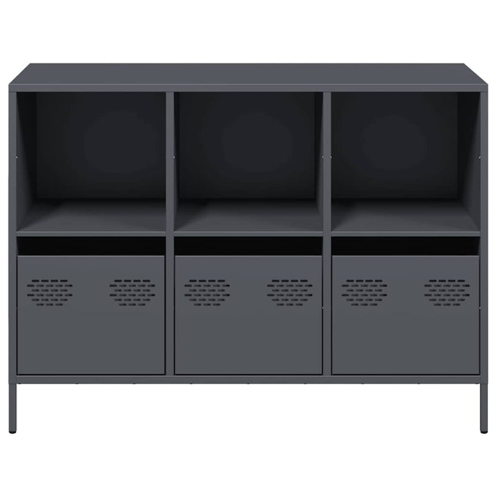 skænk 101,5x39x73,5 cm koldvalset stål antracitgrå