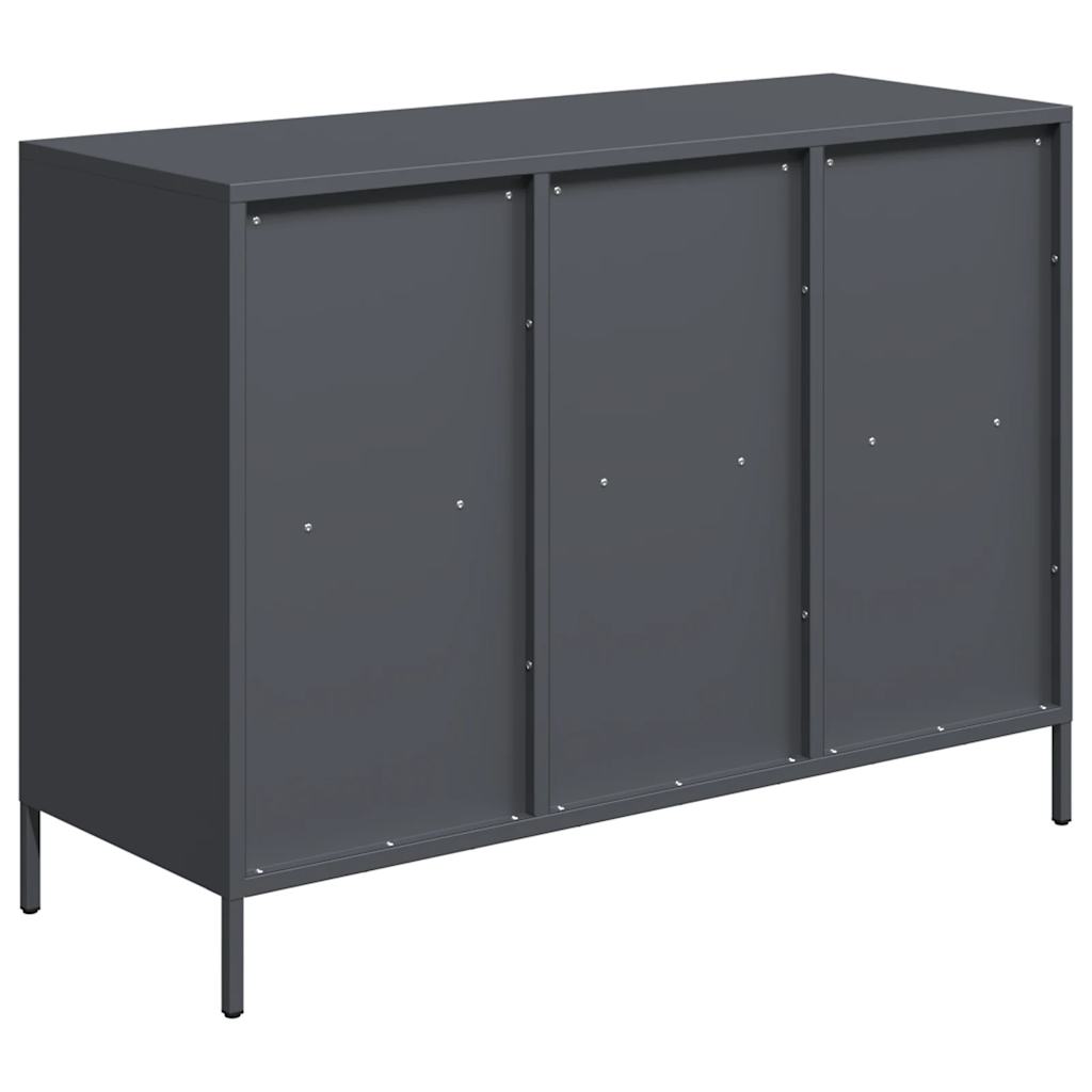 skænk 101,5x39x73,5 cm koldvalset stål antracitgrå