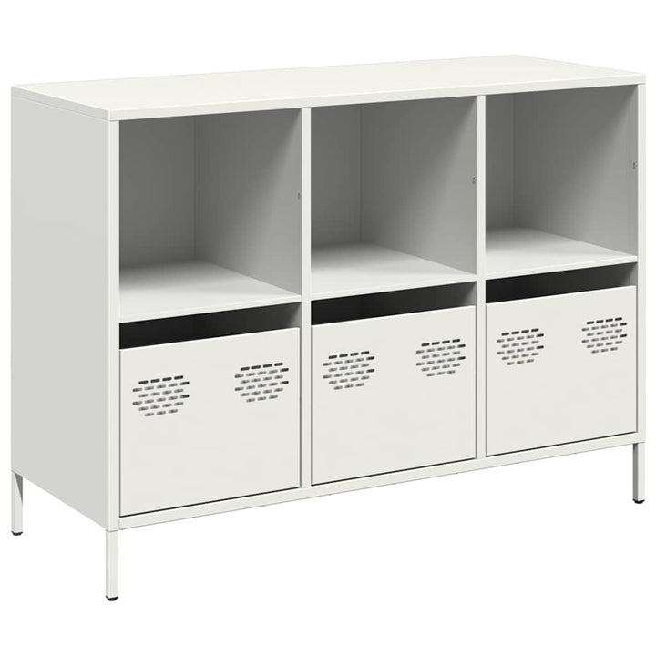 skænk 101,5x39x73,5 cm koldvalset stål hvid