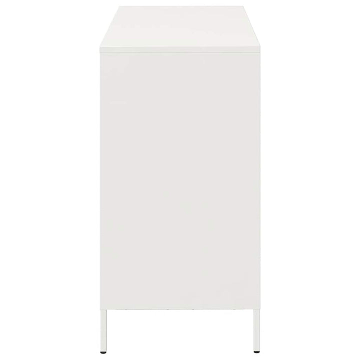 skænk 101,5x39x73,5 cm koldvalset stål hvid
