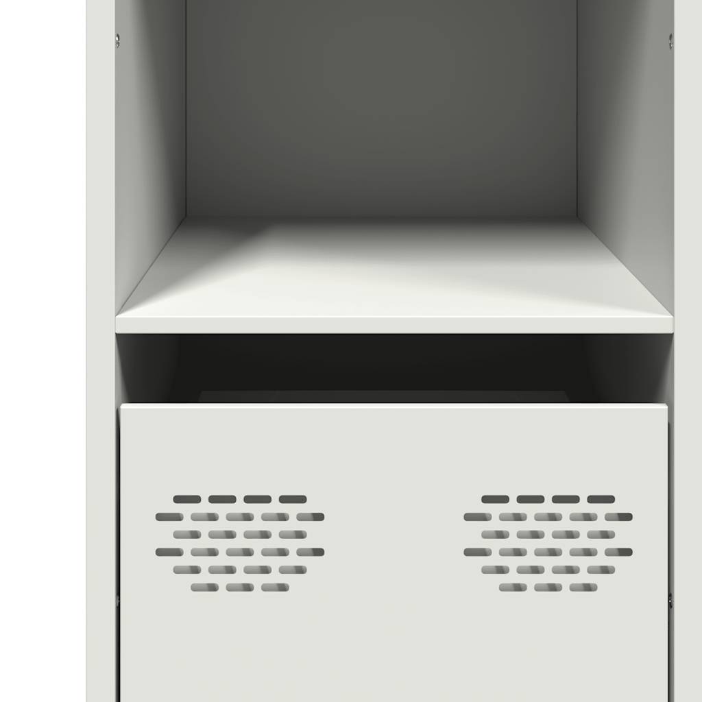skænk 101,5x39x73,5 cm koldvalset stål hvid
