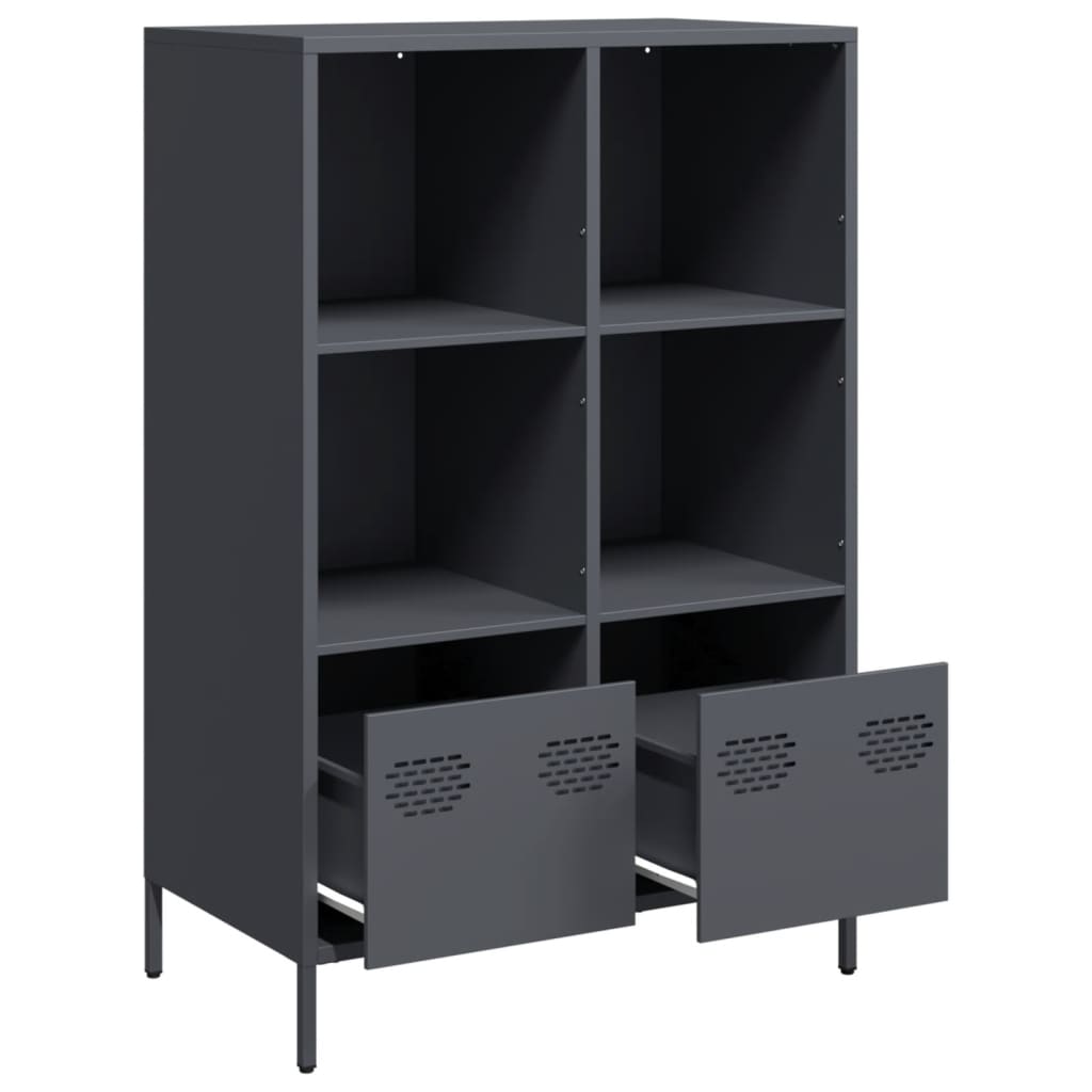 skab 68x39x103,5 cm stål antracitgrå