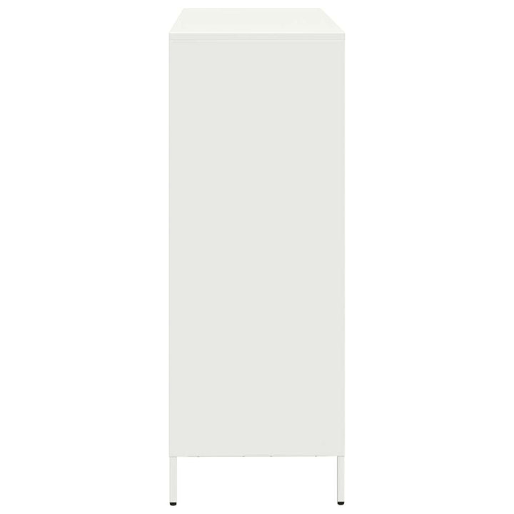 skab 101,5x39x103,5 cm stål hvid
