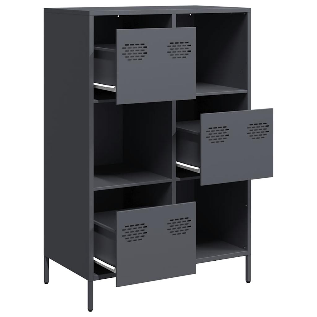 skab 68x39x103,5 cm stål antracitgrå