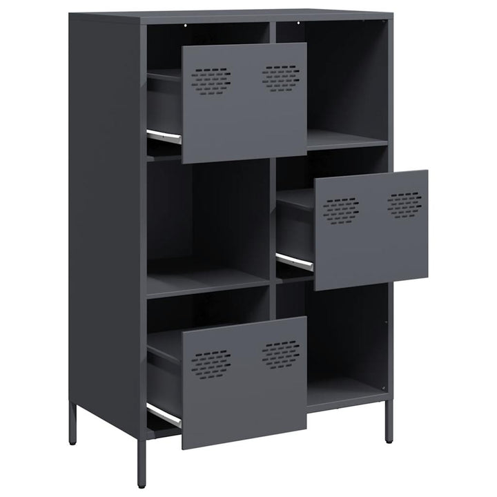 skab 68x39x103,5 cm stål antracitgrå
