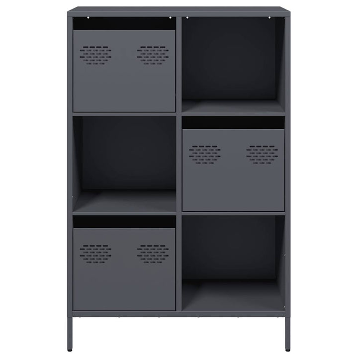 skab 68x39x103,5 cm stål antracitgrå