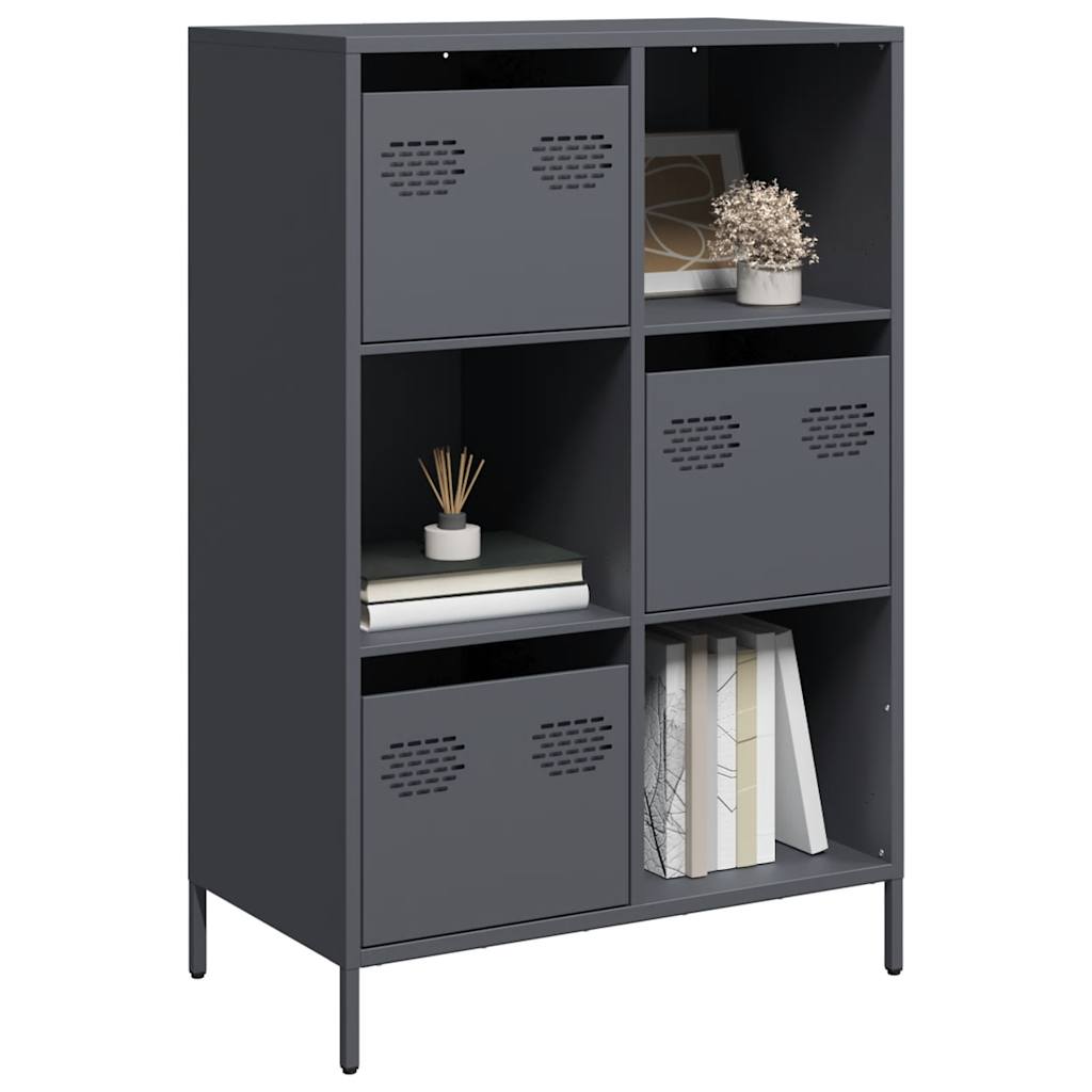 skab 68x39x103,5 cm stål antracitgrå