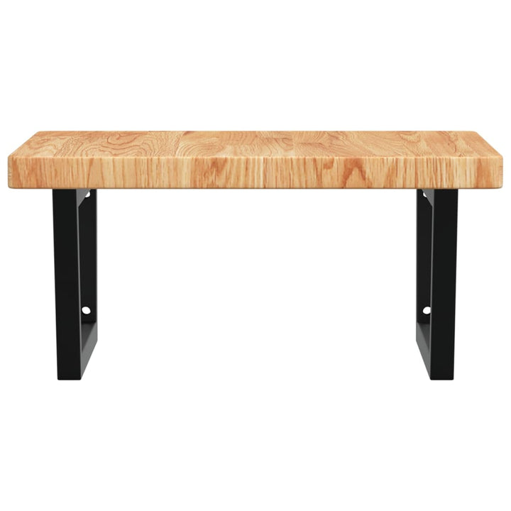 badeværelseshylde stål og massivt egetræ