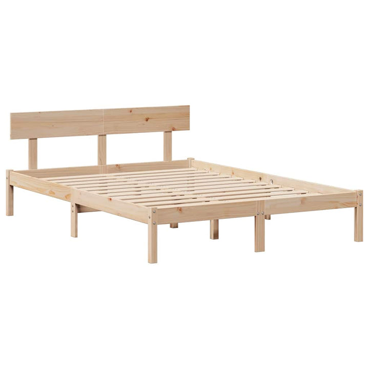 sengeramme uden madras 120x200 cm massivt fyrretræ