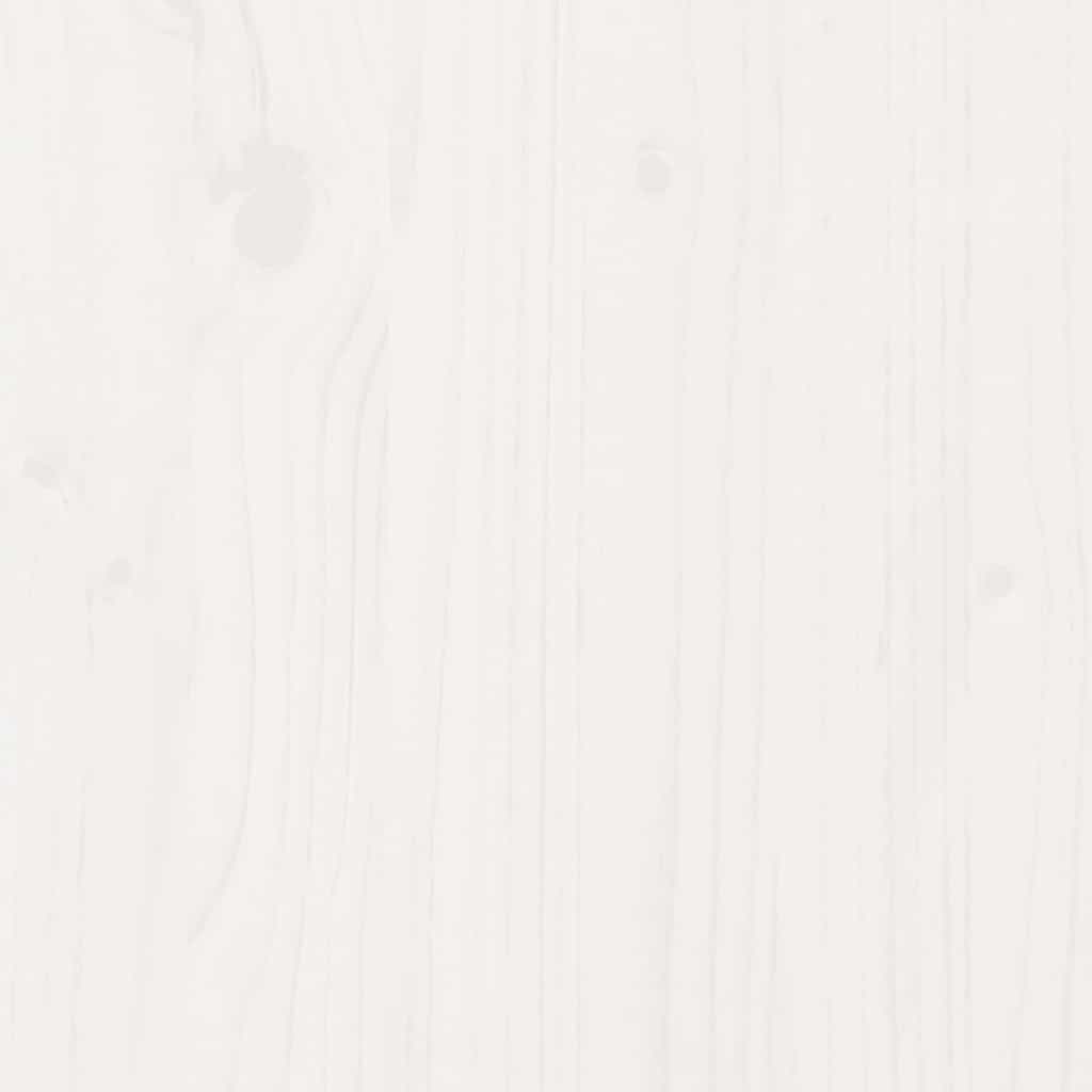 sengeramme uden madras 140x200 cm massivt fyrretræ hvid