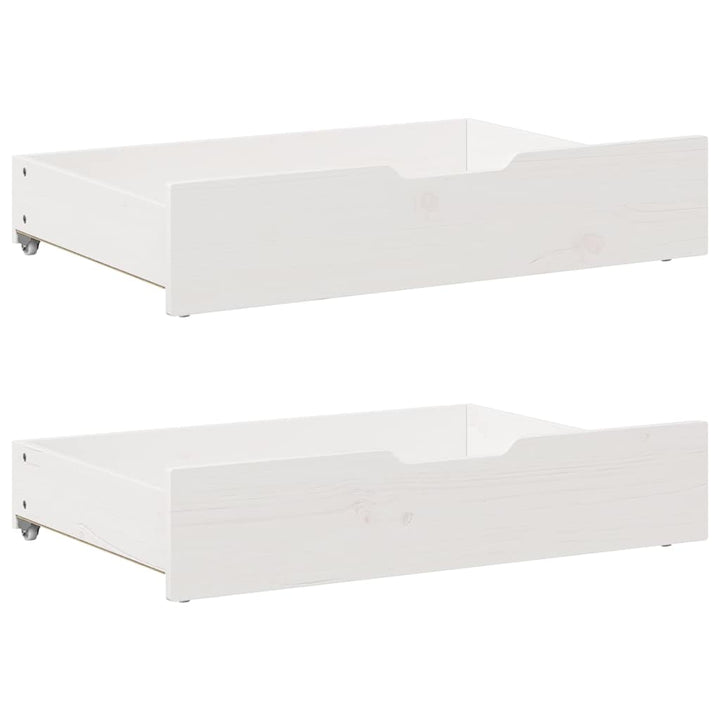 sengeramme uden madras 90x200 cm massivt fyrretræ hvid