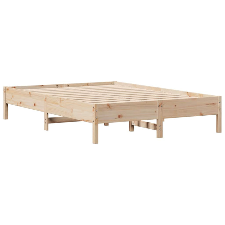 sengeramme uden madras 120x190 cm massivt fyrretræ