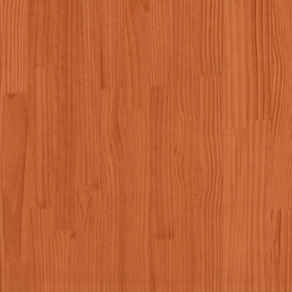 sengeramme uden madras 160x200 cm massivt fyrretræ gyldenbrun