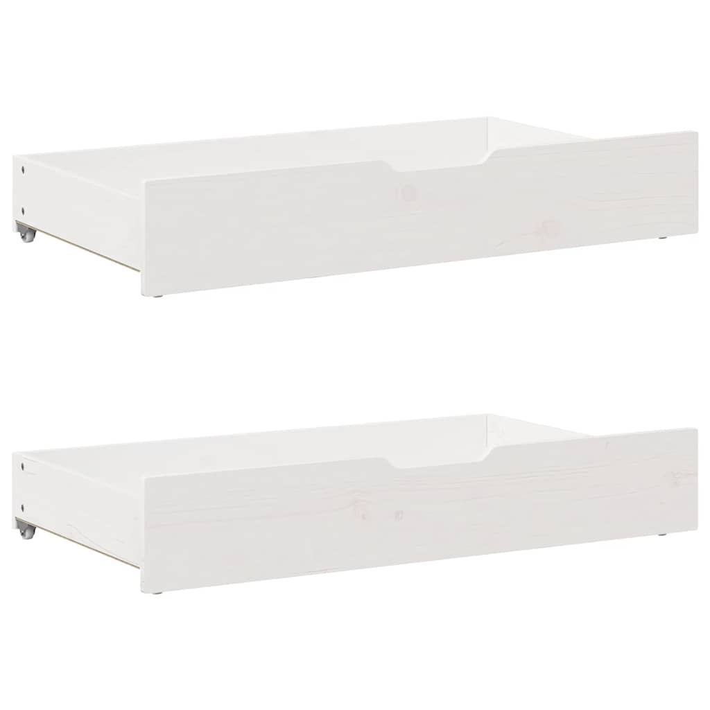 sengeramme uden madras 200x200 cm massivt fyrretræ hvid