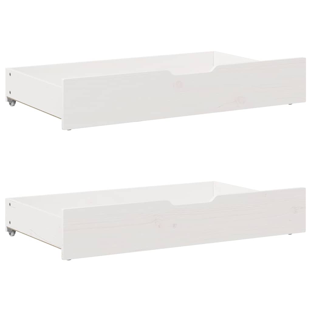 sengeramme uden madras 160x200 cm massivt fyrretræ hvid