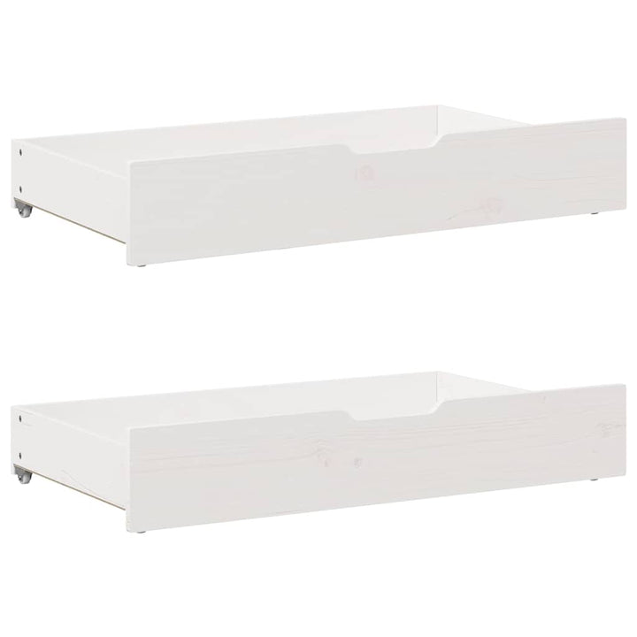 sengeramme uden madras 160x200 cm massivt fyrretræ hvid