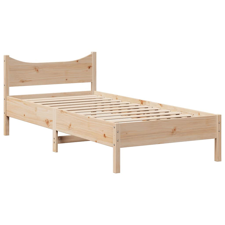 sengeramme med skuffer 75x190 cm massivt fyrretræ