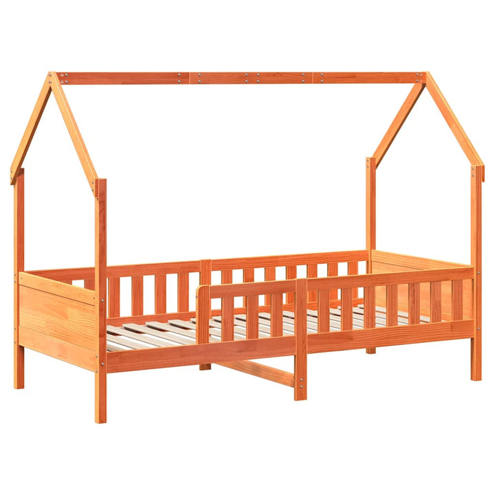 sengeramme til juniorseng m. skuffer 90x190 cm massivt fyr