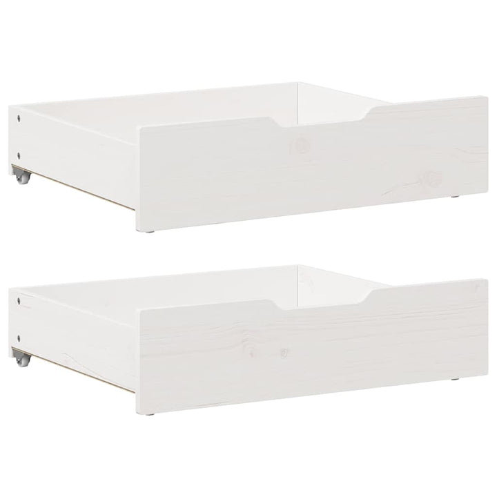 sengeramme til juniorseng m. skuffer 70x140 cm massivt fyr