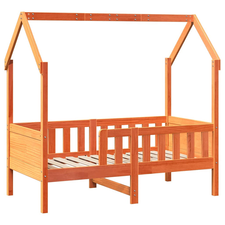 sengeramme til juniorseng m. skuffer 70x140 cm massivt fyr