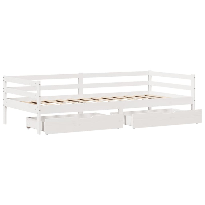 daybed med skuffer 90x200 cm massivt fyrretræ